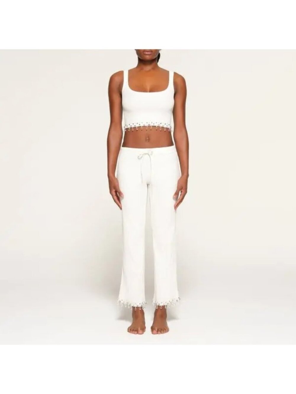 NWT SKIMS CHANDELIER MARBLE SPARKLE LOUNGE TANK SZ 4X